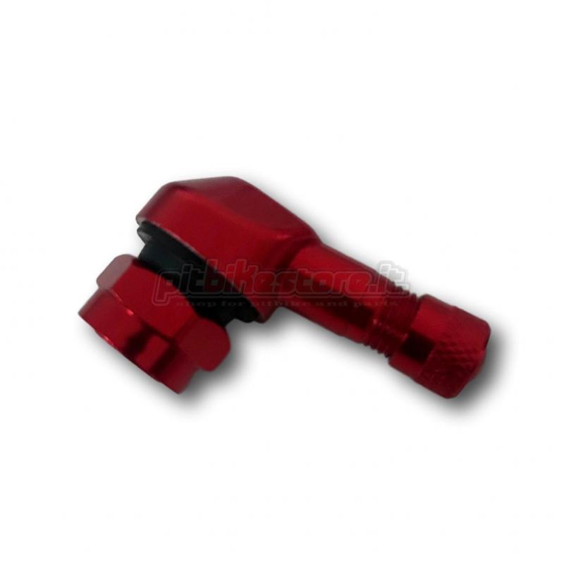 VALVOLA TUBELESS 90 GRADI ALLUMINIO ROSSO VALVOLA TUBELESS 90 GRADI ALLUMINIO ROSSO